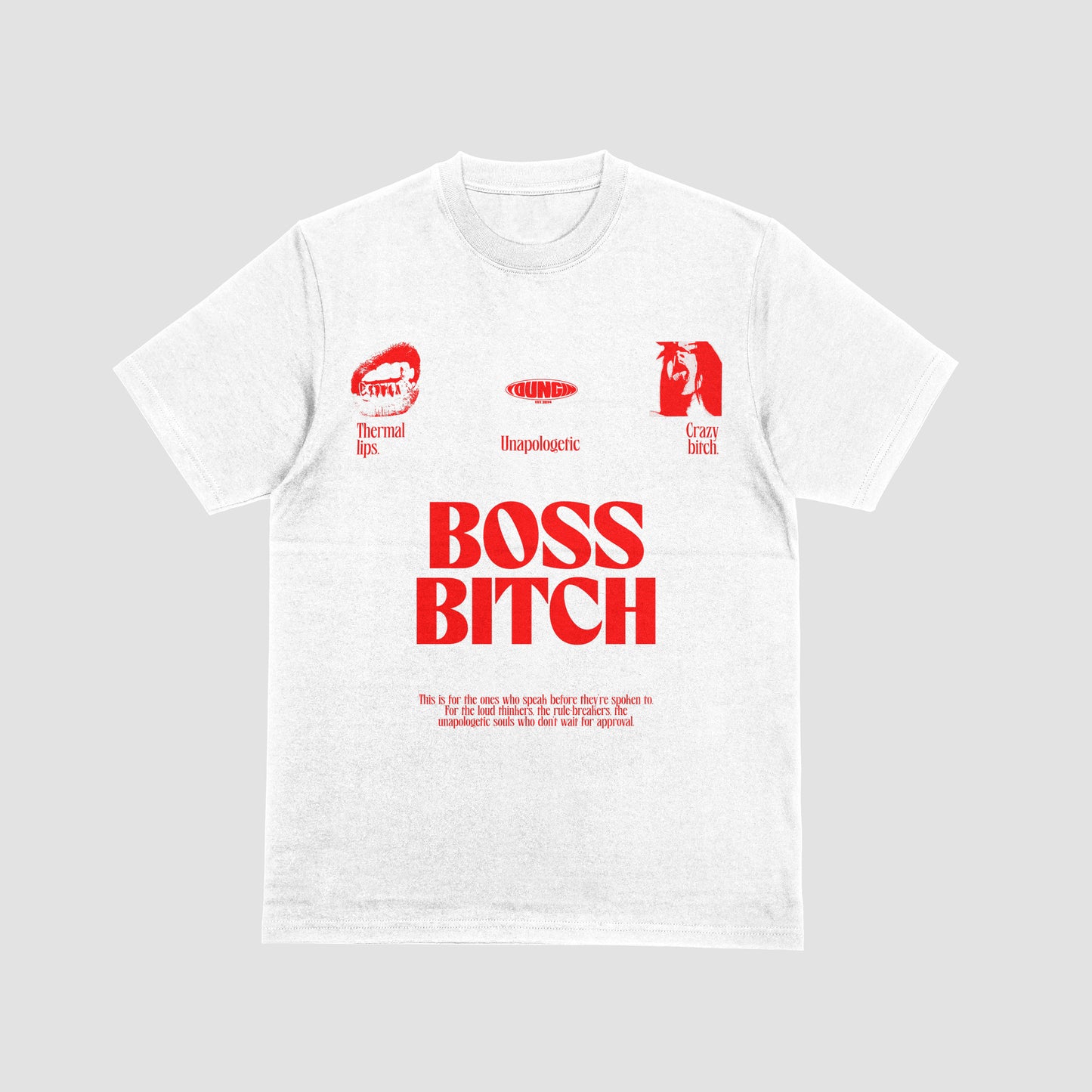 Boss Bitch | YNGN Bold | Short sleeve oversized t-shirt