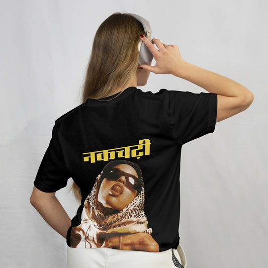 Nakchadi | YNGN Bold | Short-Sleeve Oversized T-shirt | Black