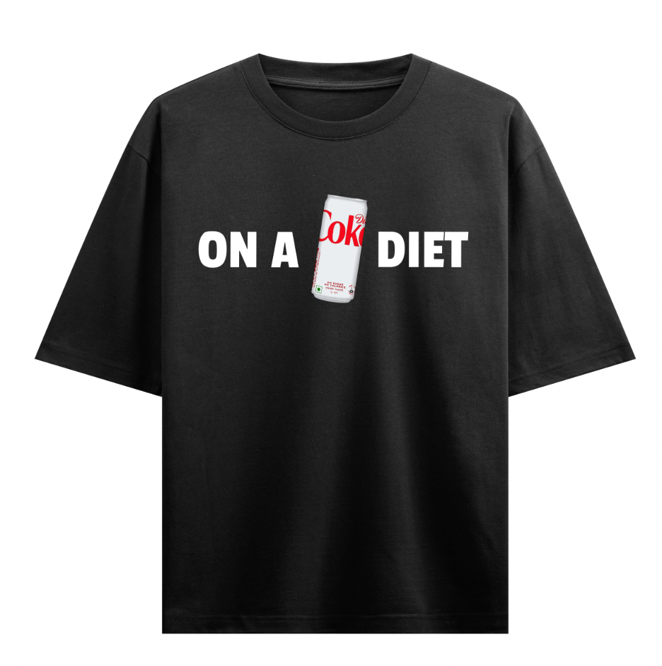 Diet Coke | YNGN Bold | Short Sleeve Oversized T-shirt