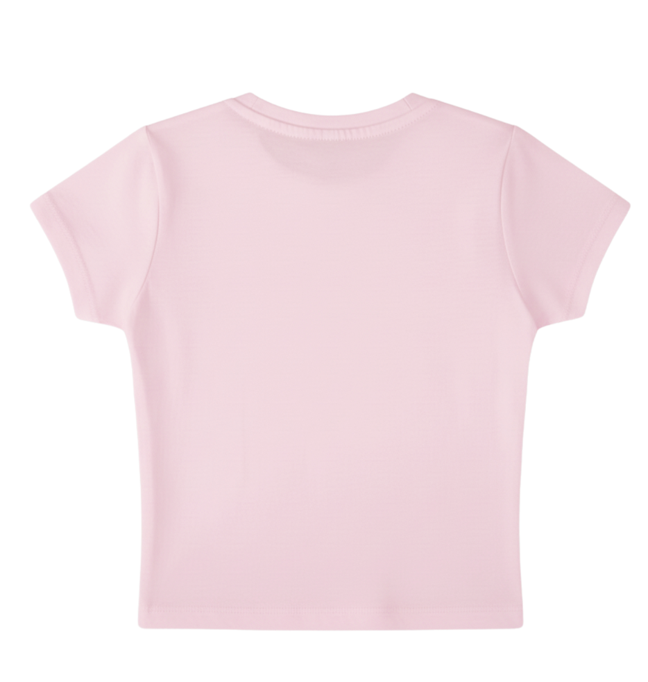 SEXES | YNGN Bold | Baby Tee | White | Pink