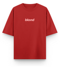 Blond Frank Ocean | YNGN Iconic | Short Sleeve Oversized T-shirt | Red | White