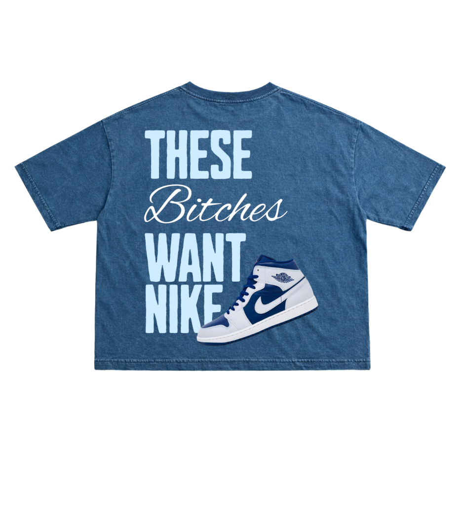 Blond Frank Ocean | YNGN Iconic | Boxy Fit Cropped Oversized Tshirt | Denim Colour