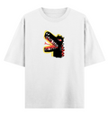 Basquiat Drawings | YNGN Iconic | Short Sleeve Oversized T-shirt | White