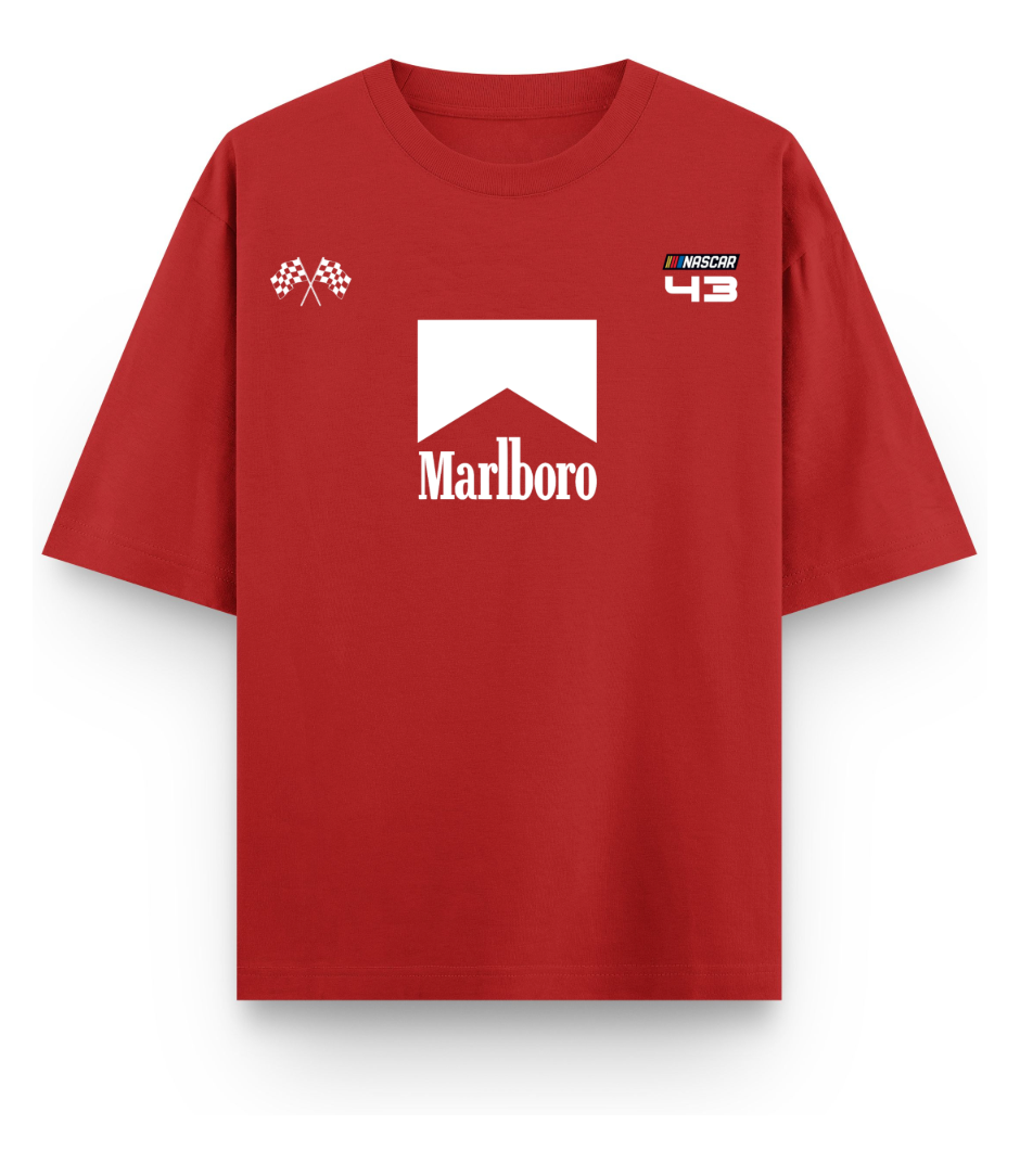Marlboro F1 Racing | YNGN Iconic | Oversized Short Sleeve T-shirt | Red