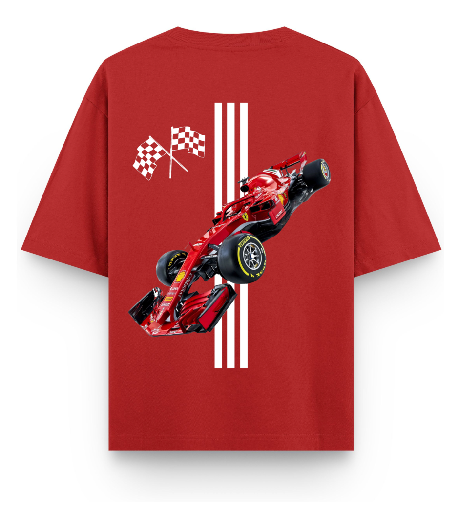 Marlboro F1 Racing | YNGN Iconic | Oversized Short Sleeve T-shirt | Red