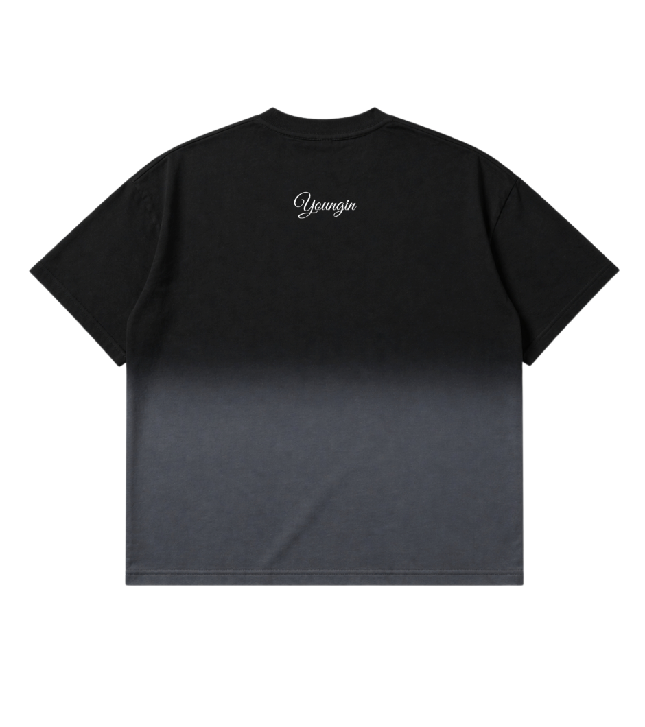 Marlboro F1 Racing | YNGN Iconic | Black Ombré Washed Boxy Fit T-shirt