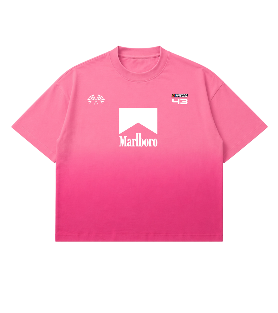 Marlboro F1 Racing | YNGN Iconic | Pink Ombré Washed Boxy Fit T-shirt