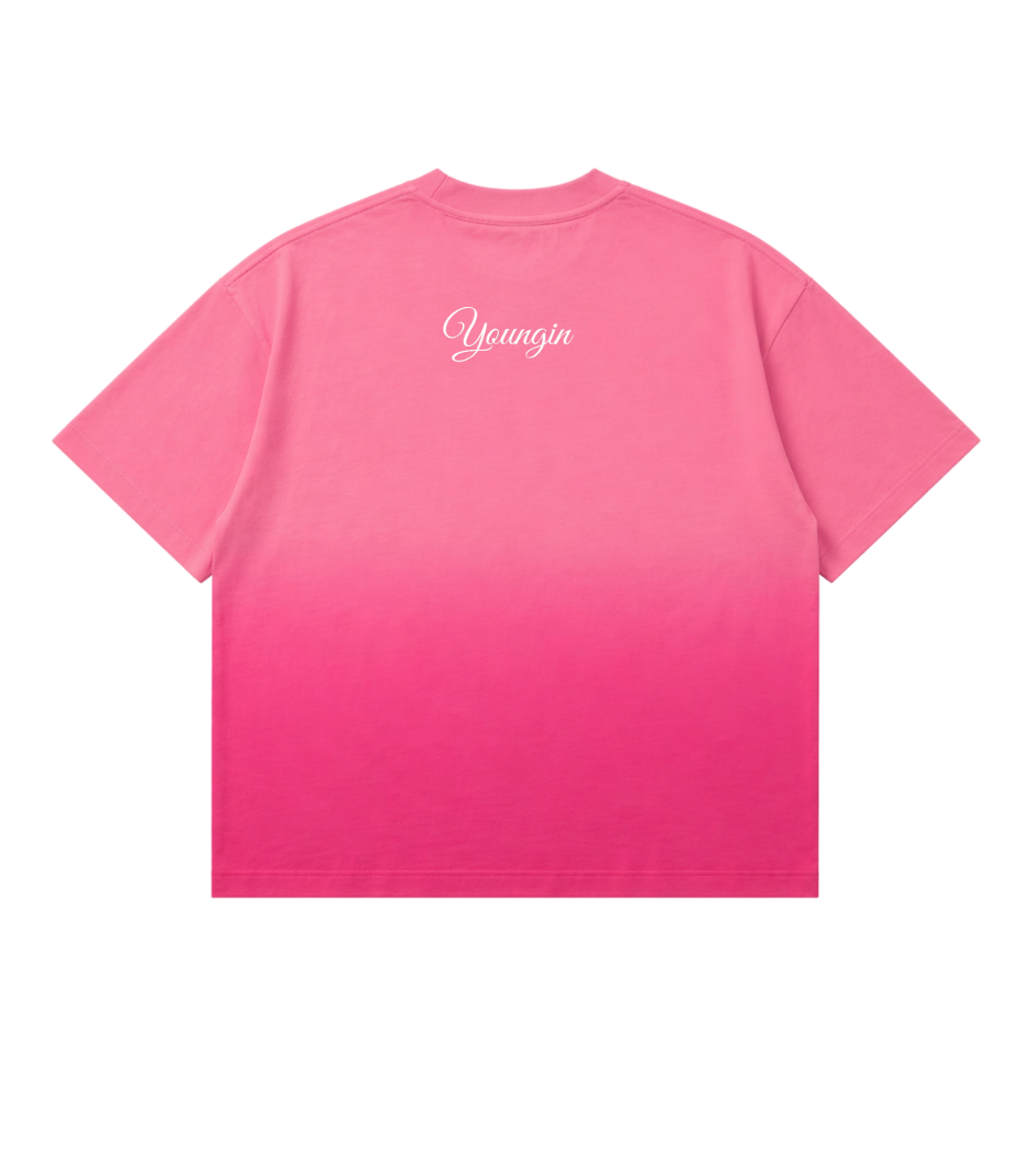 Marlboro F1 Racing | YNGN Iconic | Pink Ombré Washed Boxy Fit T-shirt