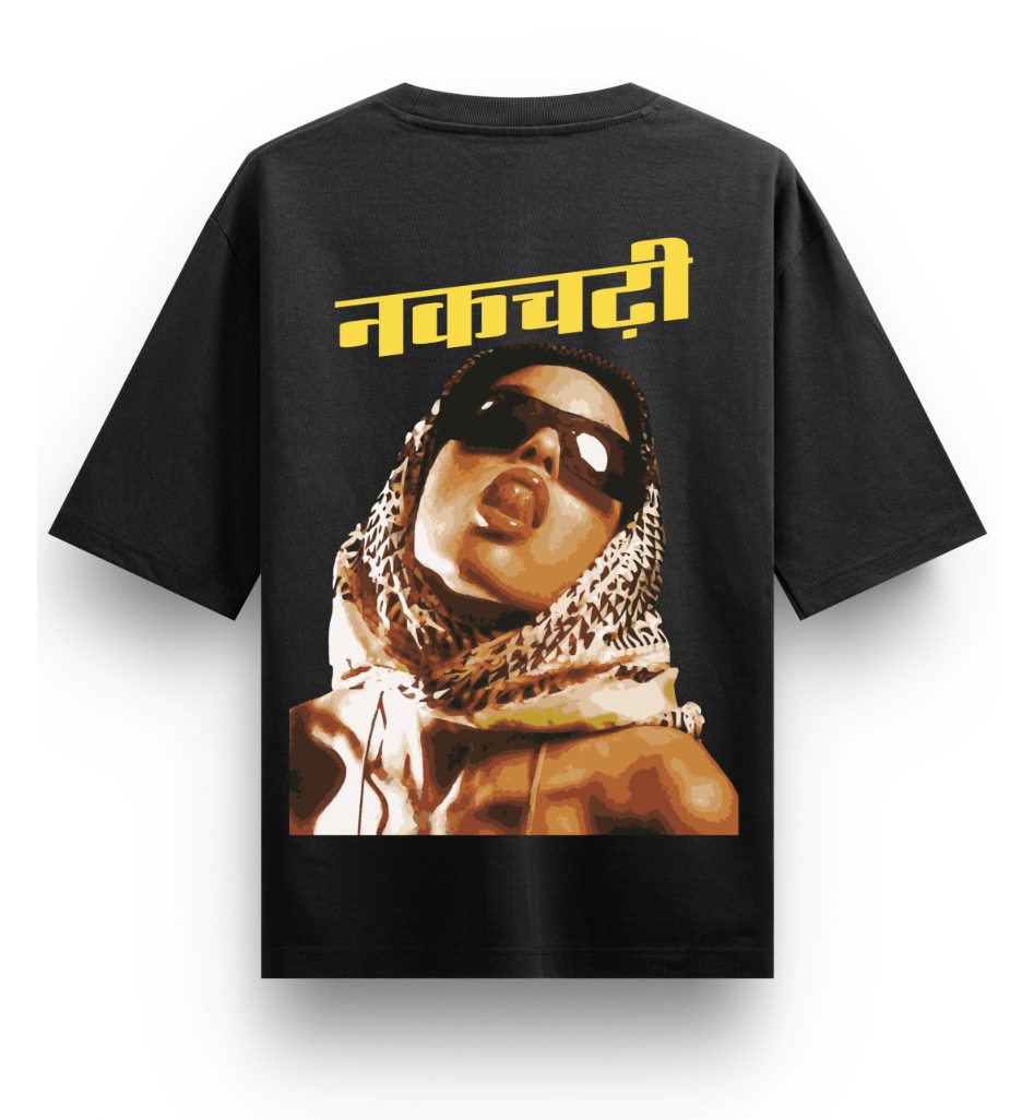 Nakchadi | YNGN Bold | Short-Sleeve Oversized T-shirt | Black