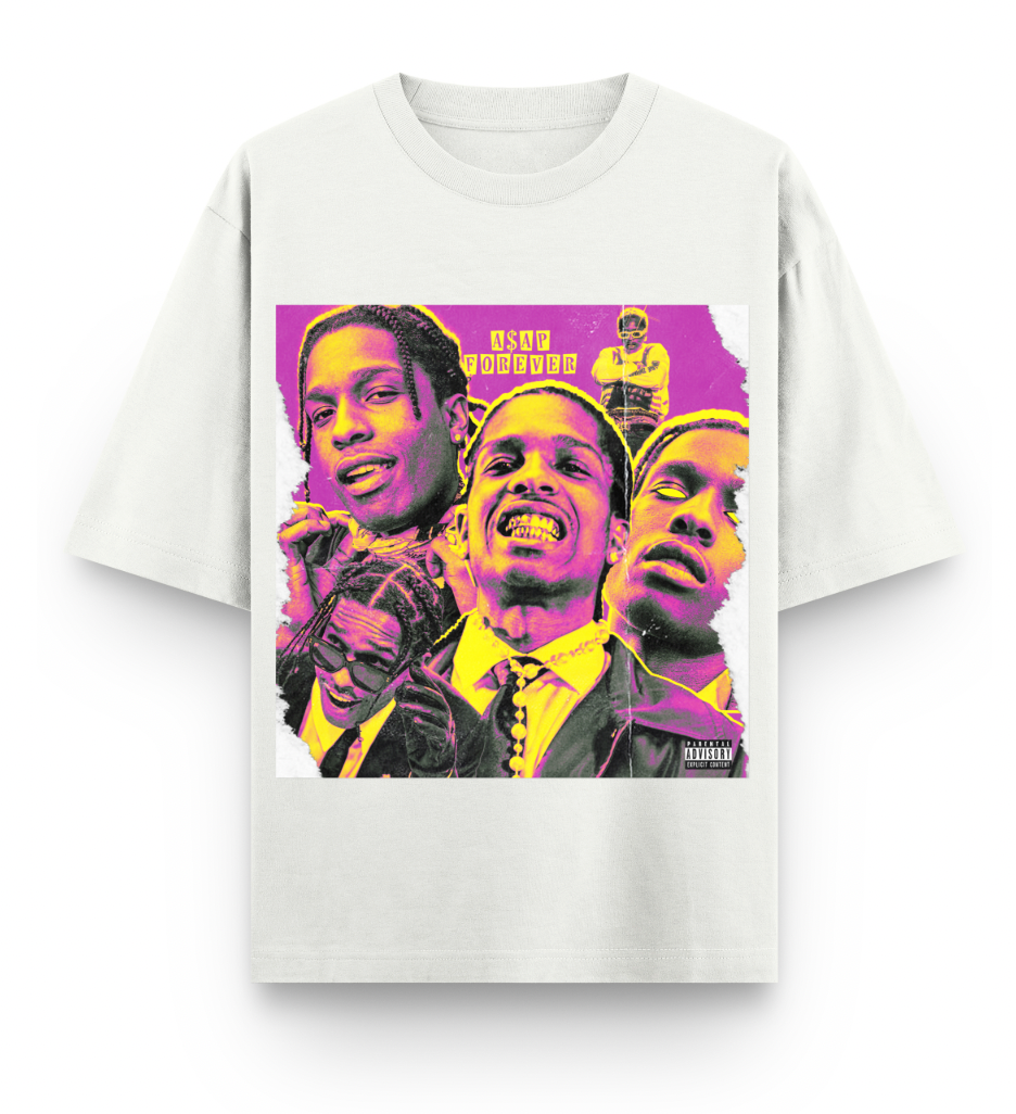 ASAP ROCKY | YNGN Iconic | Short sleeve oversized t-shirt | offwhite