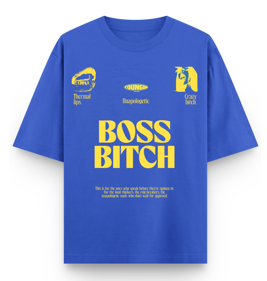 Boss Bitch | YNGN Bold | Short sleeve oversized t-shirt