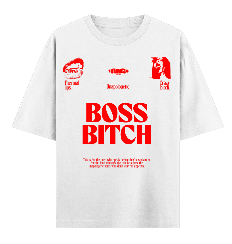 Boss Bitch | YNGN Bold | Short sleeve oversized t-shirt